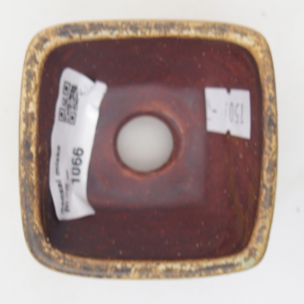 Bol à bonsaï en céramique 6 x 6 x 4 cm, vert
