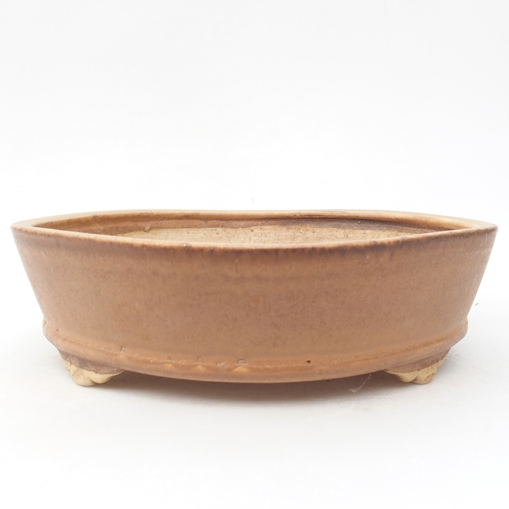 Bol à bonsaï en céramique 21,5 x 21,5 x 6 cm, rose