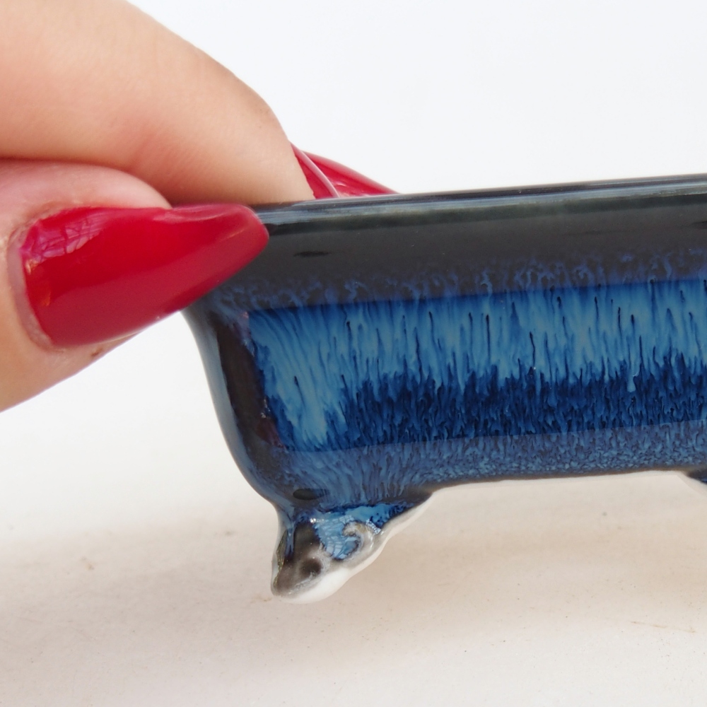 Mini bol bonsaï 7 x 5,5 x 3 cm, couleur bleu