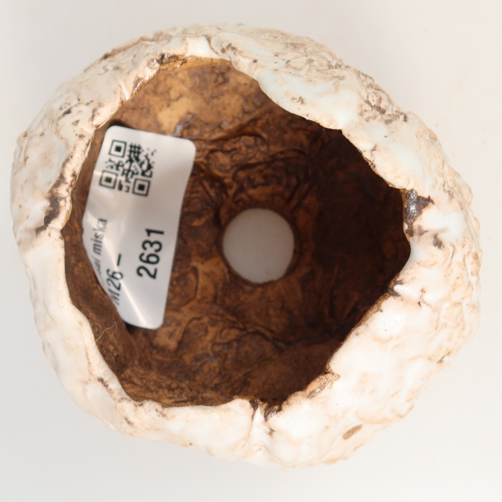 Coquille en céramique  7,5 x 7 x 6 cm, couleur blanche