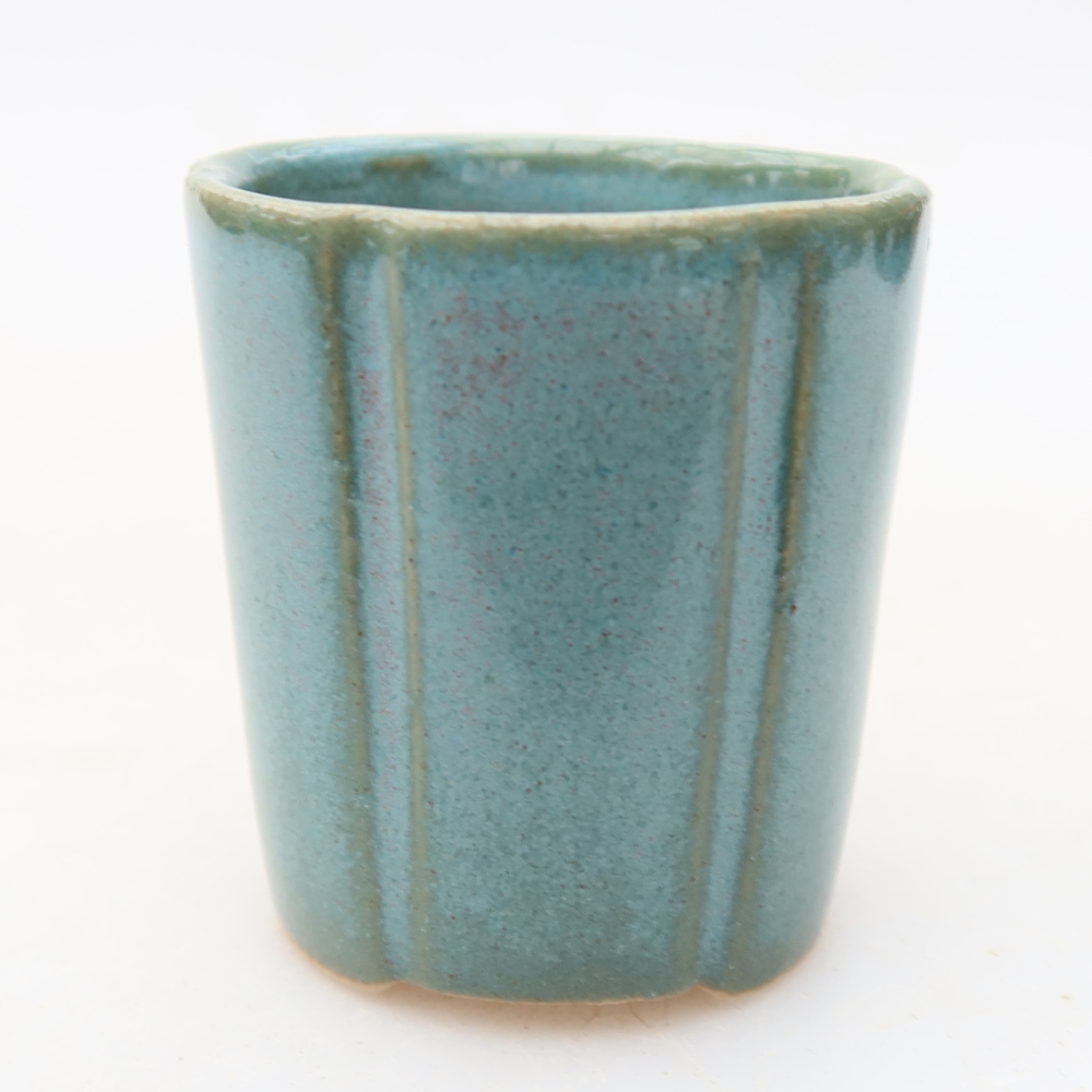 Bol à bonsaï en céramique 4 x 4 x 4,5 cm, couleur bleu