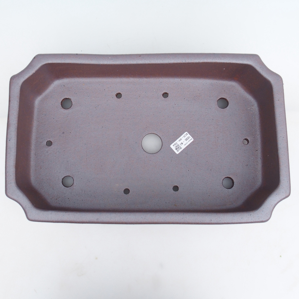 Bol bonsaï en céramique 44 x 27 x 13 cm , couleur métal - ENLEVEMENT PERSONNEL UNIQUEMENT ou transport sur palette