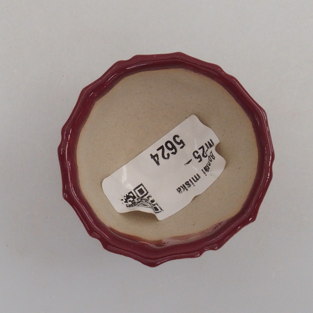 Mini bol bonsaï 5 x 5 x 3 cm, bordeaux