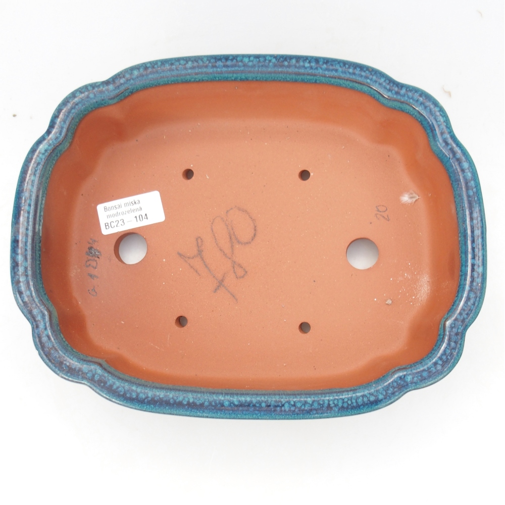 Bol 26 x 21 x 6,5 cm bleu-vert