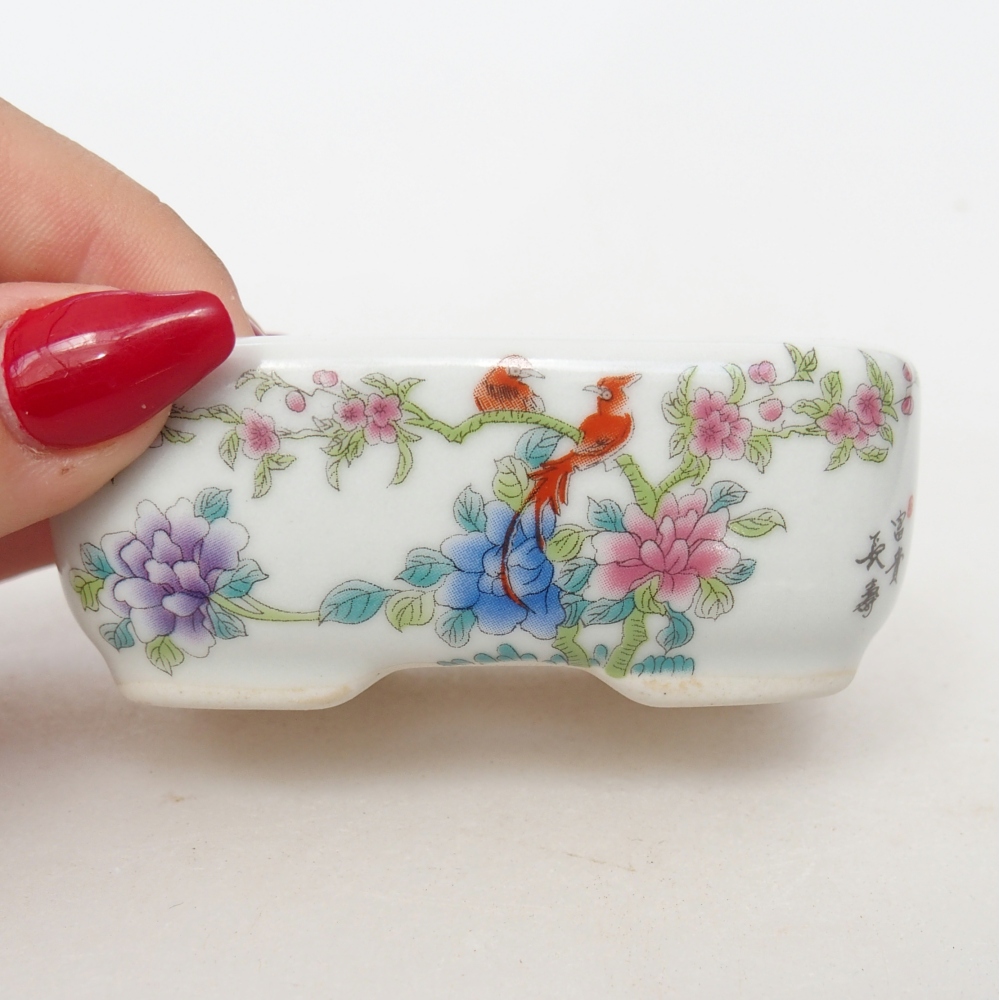 Mini bol bonsaï 8 x 6 x 3 cm, blanc