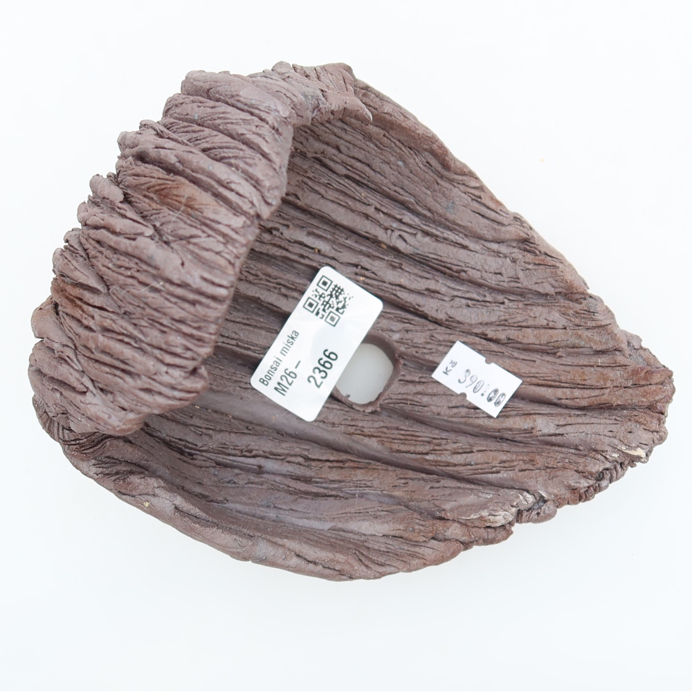 Coquille en céramique  13,5 x 12,5 x 14 cm, couleur marron
