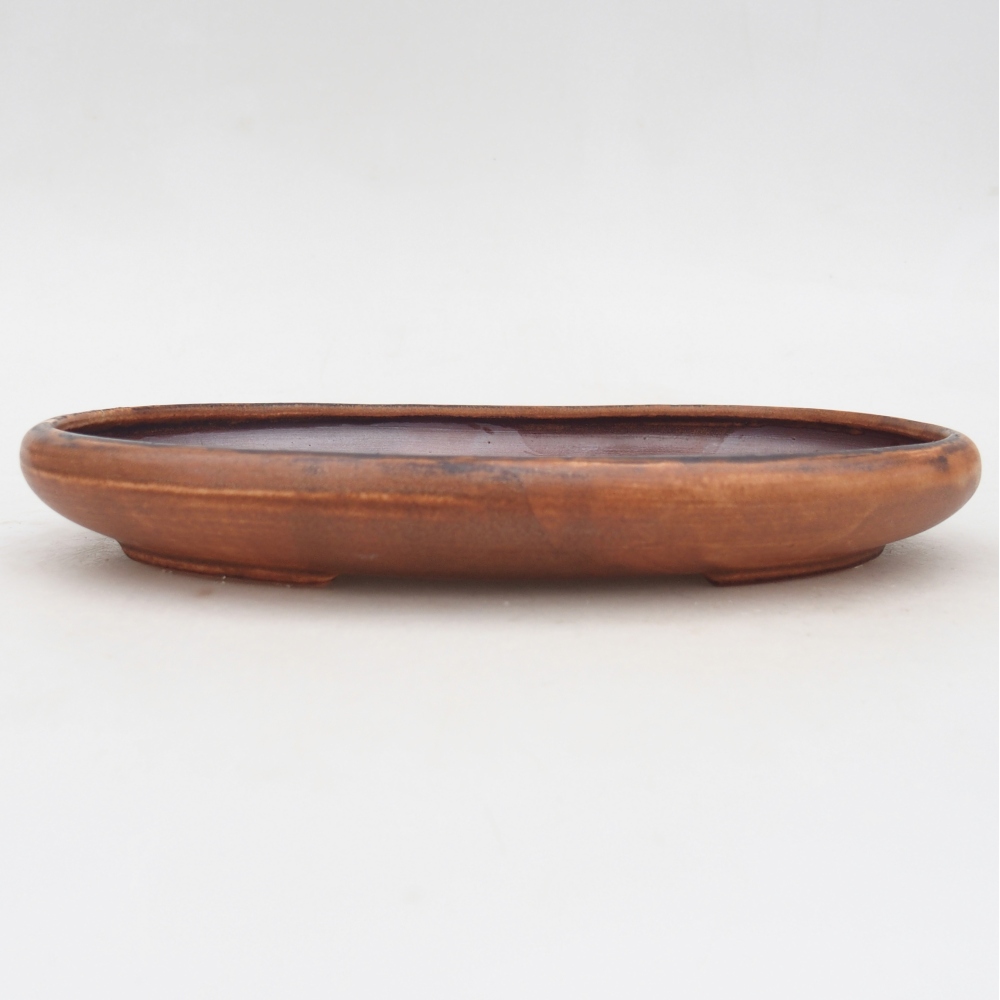 Bol à bonsaï en céramique 22 x 17 x 3 cm, rose