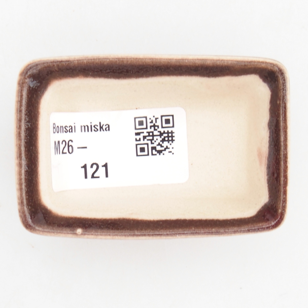 Mini bol bonsaï 6,5 x 4,5 x 2,5 cm, couleur rouge