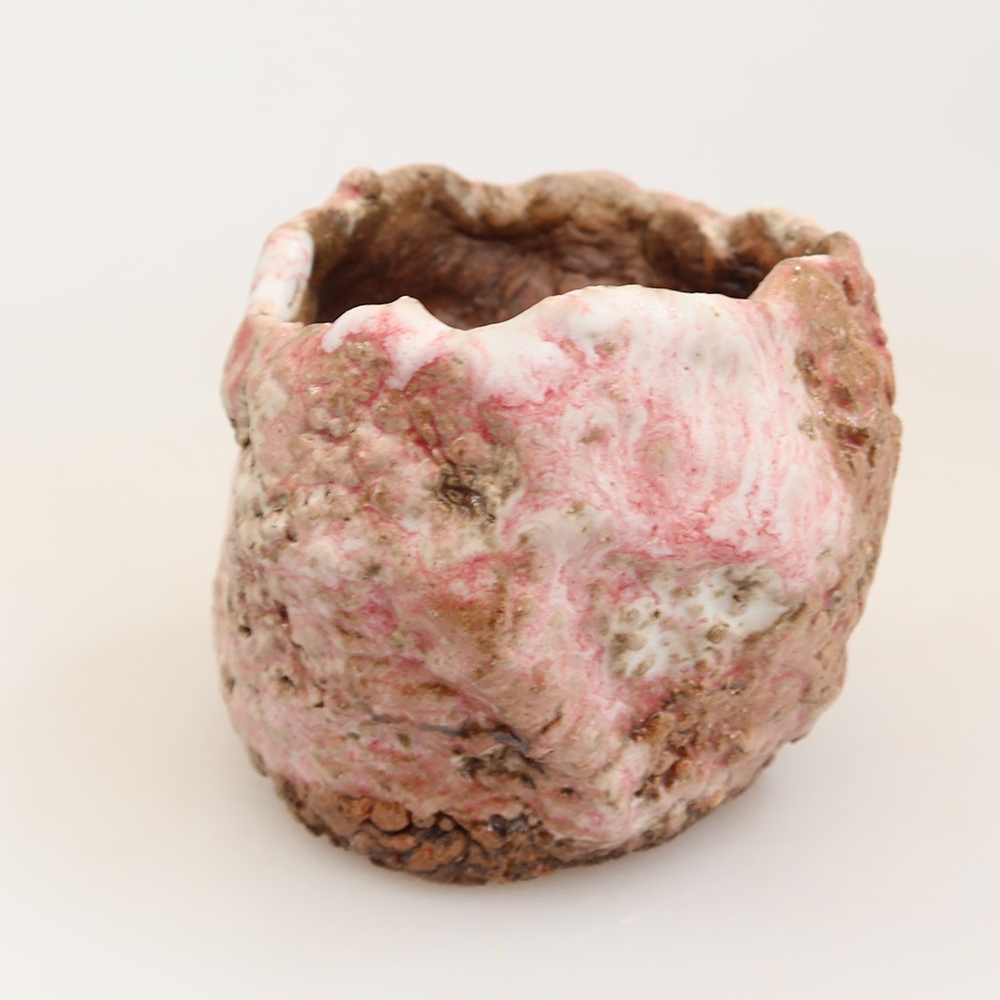 Coquille en céramique  4,5 x 4,5 x 5 cm , couleur rose
