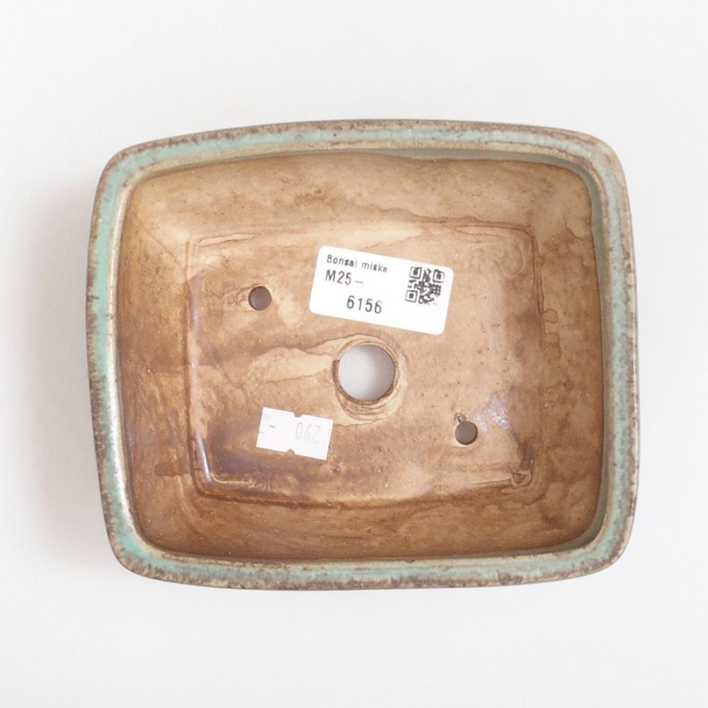 Bol à bonsaï en céramique 10 x 8,5 x 4 cm, brun