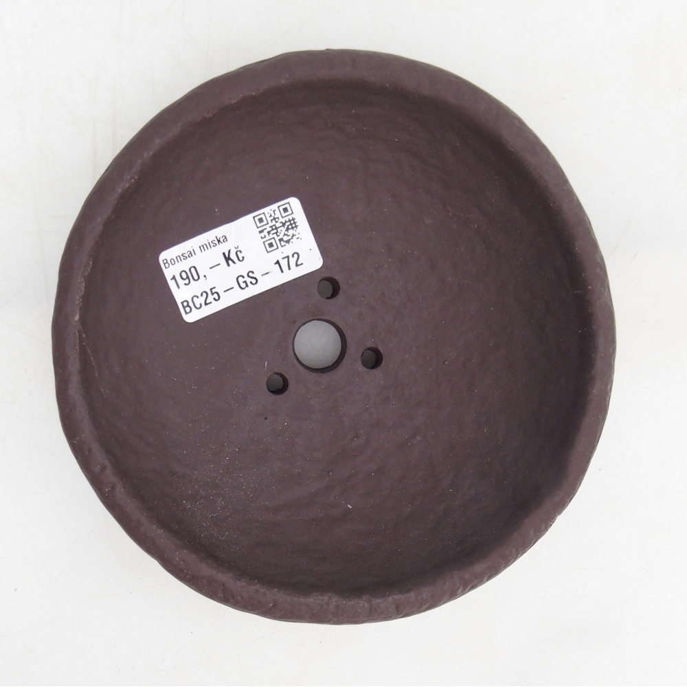 Coquille en céramique 14 x 14 x 4 cm , couleur marron