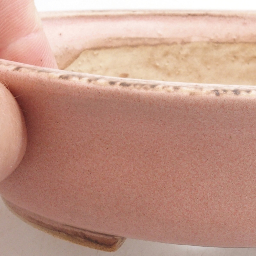 Bol à bonsaï en céramique 10 x 8,5 x 4 cm, brun