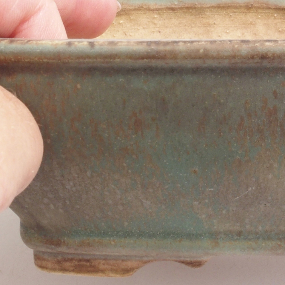 Bol à bonsaï en céramique 10 x 8,5 x 4 cm, brun