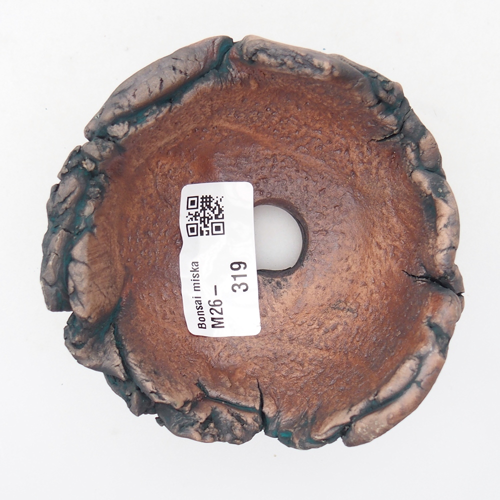 Coquille en céramique 9 x 9 x 6 cm , couleur verte