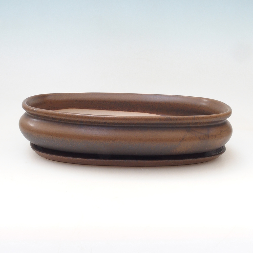 Bol Bonsaï + soucoupe H15 - 25,5x17,5x6 cm.