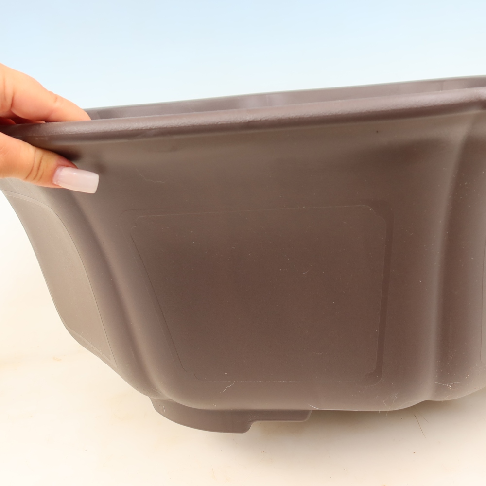Pot à bonsaï en plastique MP-33 marron - 62 x 59 x 21 cm - RETRAIT SUR PLACE UNIQUEMENT ou expédition par palette