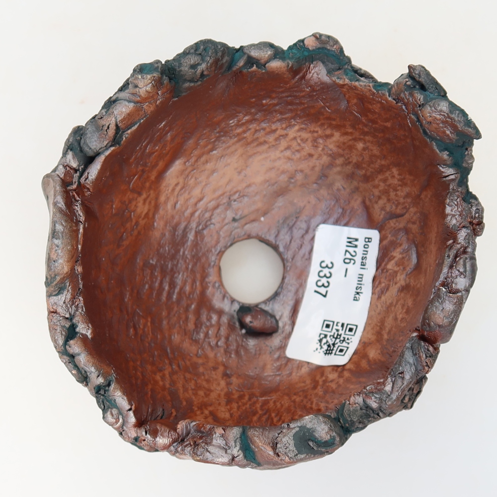 Coquille en céramique  10,5 x 10 x 8 cm, couleur verte