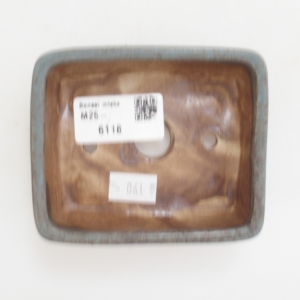 Bol à bonsaï en céramique 10 x 8,5 x 4 cm, brun