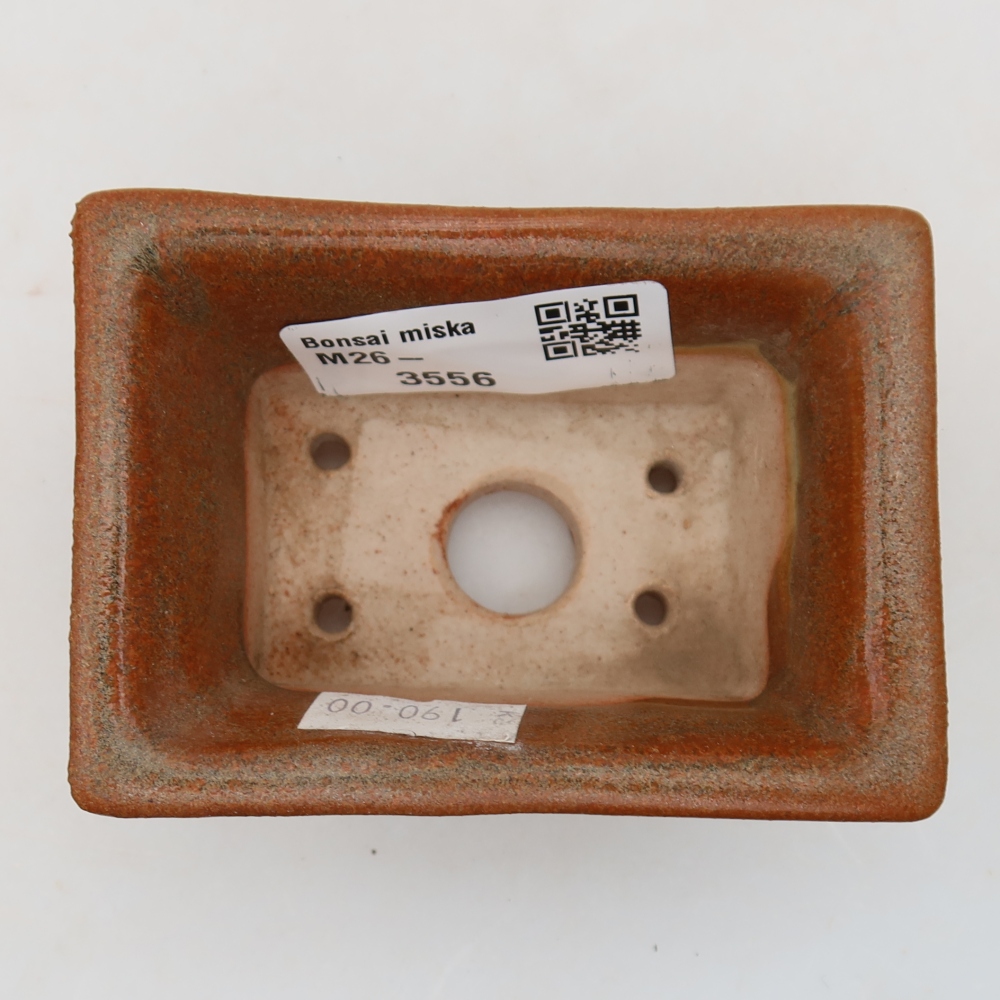 Bol à bonsaï en céramique 8,5 x 6 x 4 cm, brun