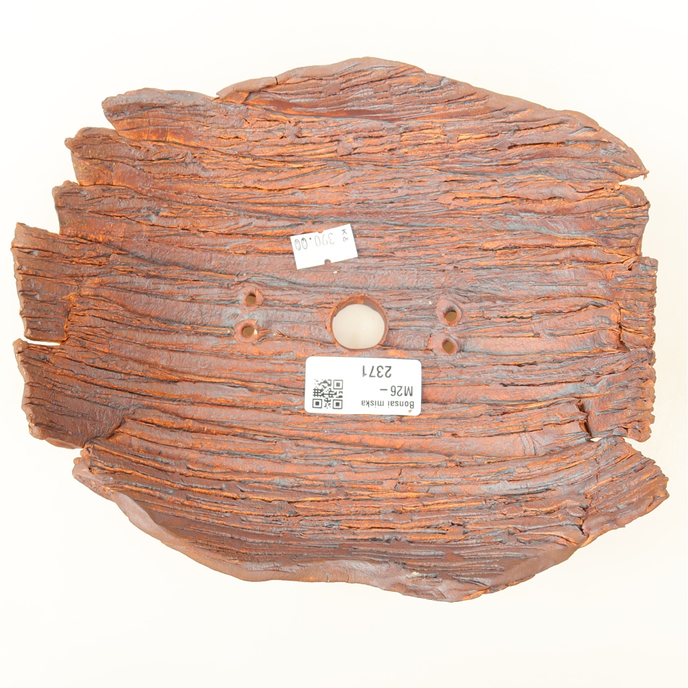 Coquille en céramique  20 x 17 x 7,5 cm, couleur marron
