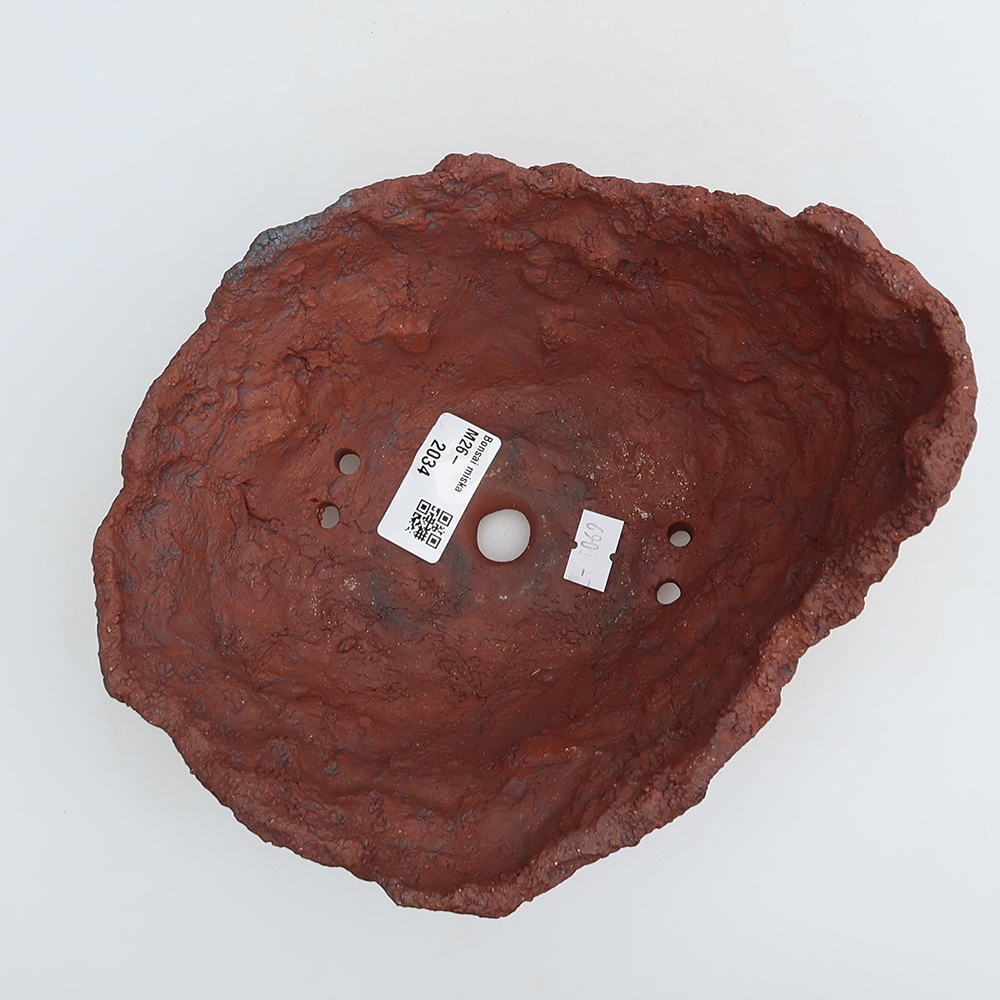 Coquille en céramique 20 x 17 x 12,5 cm, couleur marron
