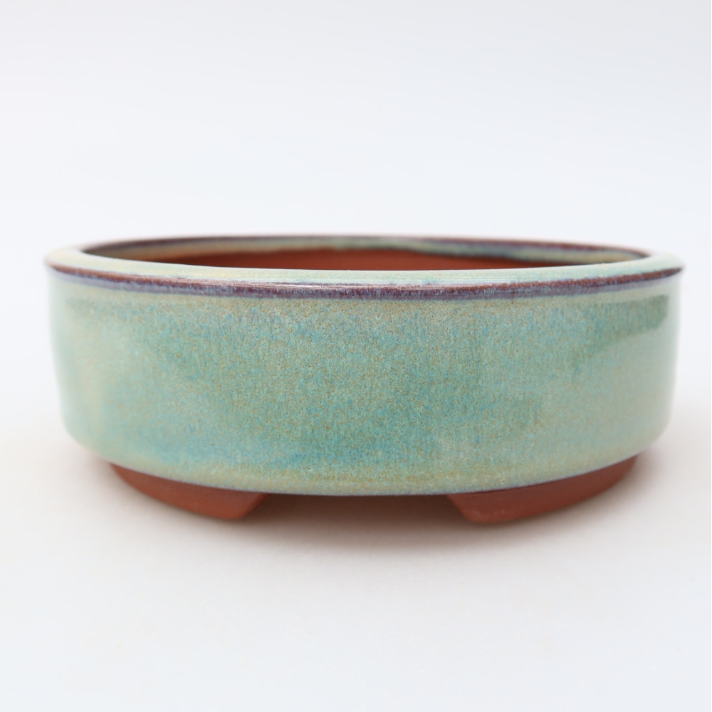 Bol à bonsaï en céramique 15 x 15 x 5 cm, vert