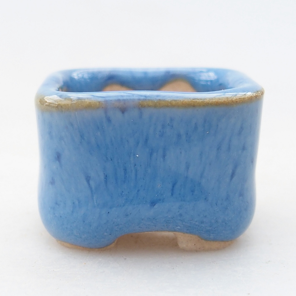 Mini bol bonsaï 2,5 x 2,5 x 1,5 cm, couleur bleu