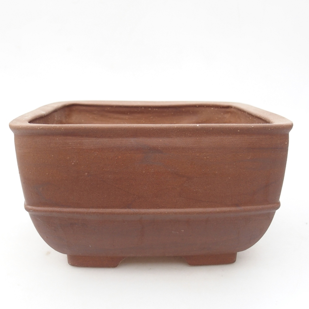 Bol à bonsaï en céramique 16 x 16 x 9,5 cm, brun