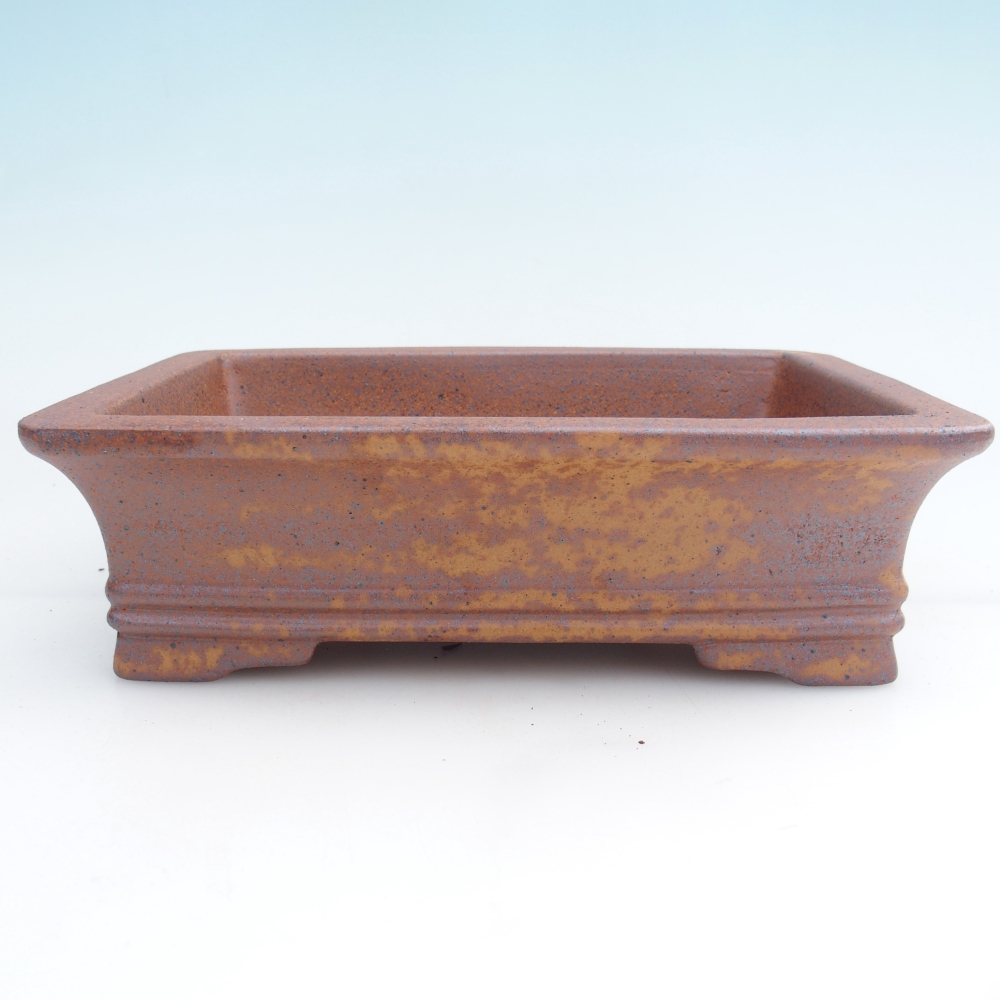 Bol à bonsaï en céramique 24 x 17 x 7 cm, brun