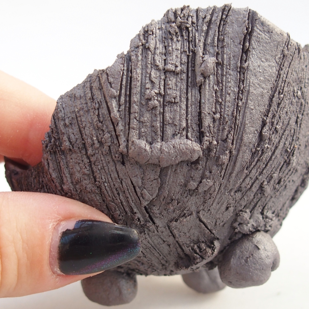 Coquille en céramique 8,5 x 8 x 5,5 cm , couleur métallique