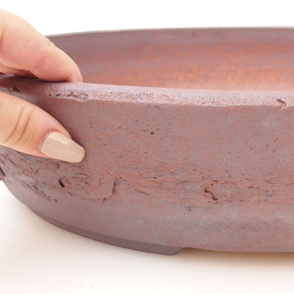 Bol à bonsaï 38,5 x 30 x 8,5 cm , couleur métal