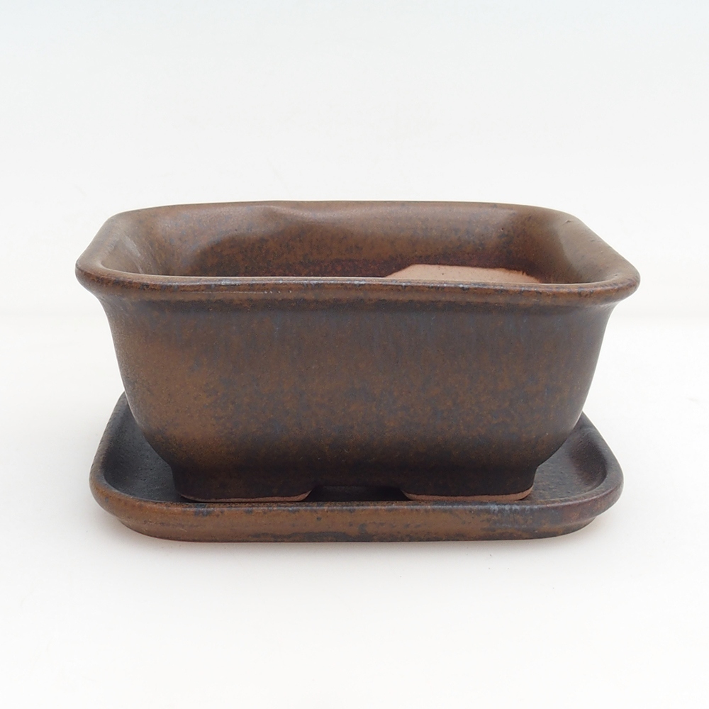 Bol bonsaï + soucoupe H11 - 11,5 x 10 x 4 cm - vert