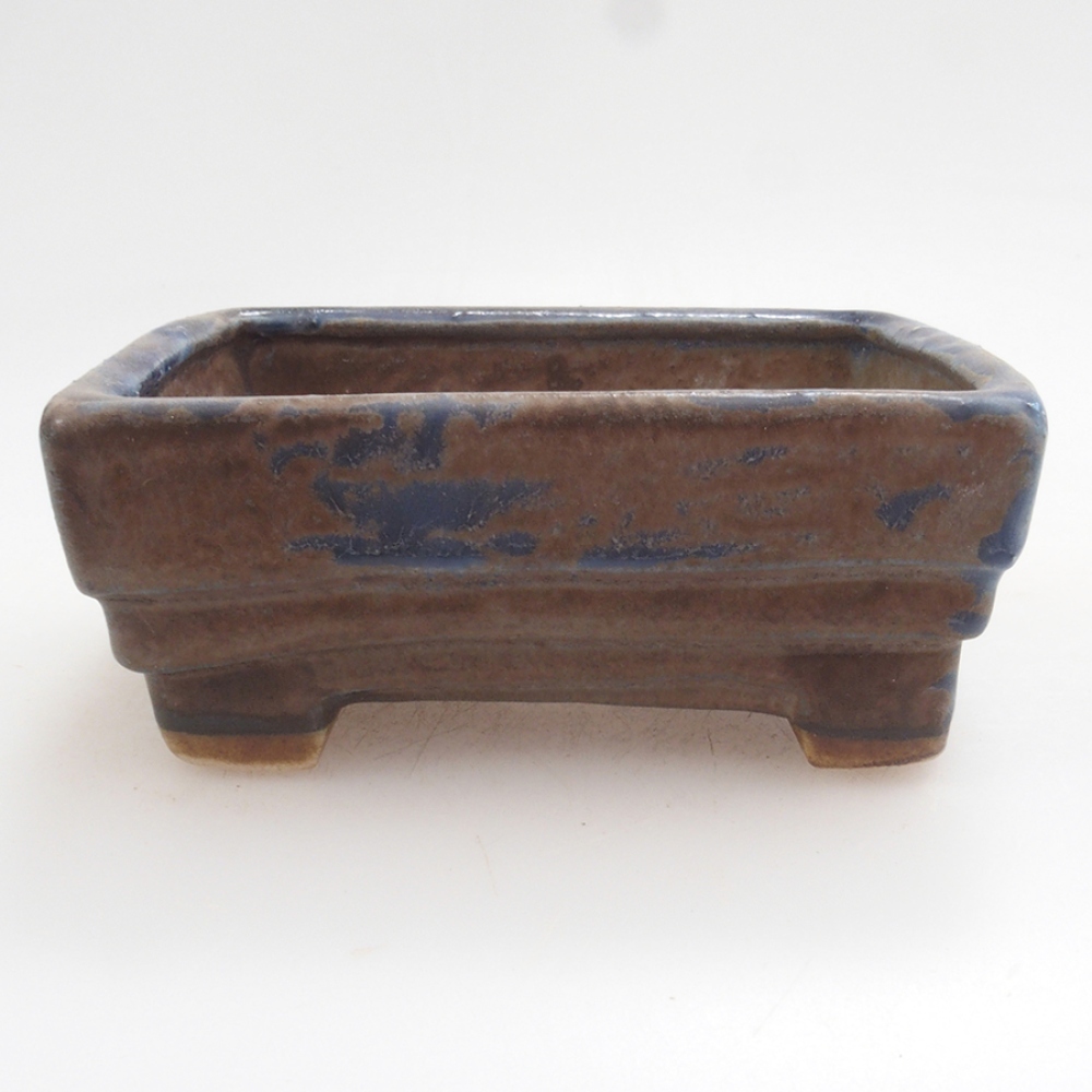 Bol à bonsaï en céramique 10 x 8,5 x 4 cm, brun