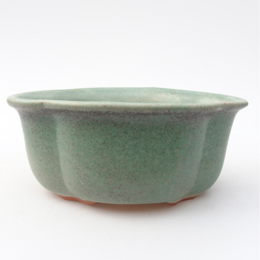 Bol à bonsaï en céramique 13,5 x 11 x 5,5 cm, vert
