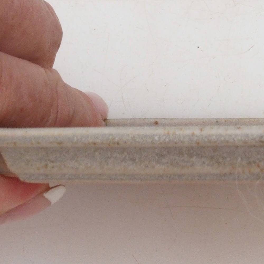 Soucoupe en céramique H01 - 11,5 x 8 x 0,5 cm - beige