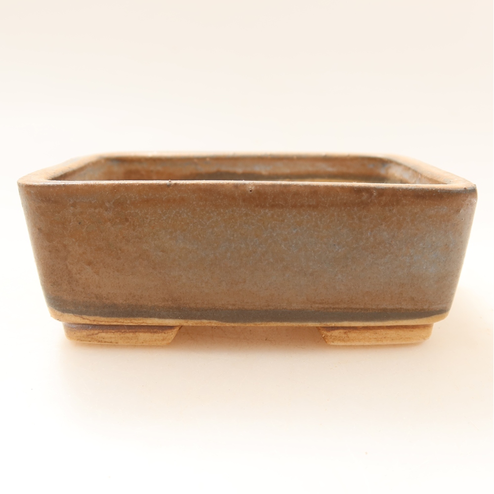 Bol à bonsaï en céramique 10 x 8 x 3,5 cm, brun
