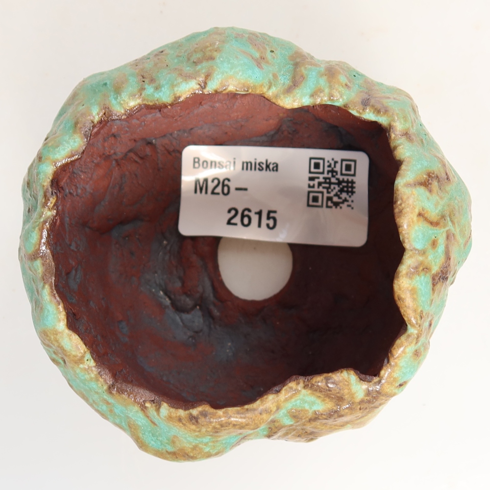 Coquille en céramique  7 x 7 x 6 cm, couleur verte