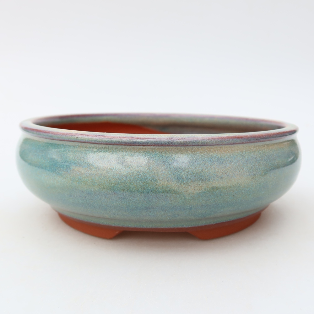 Bol à bonsaï en céramique 17 x 17 x 6 cm, vert