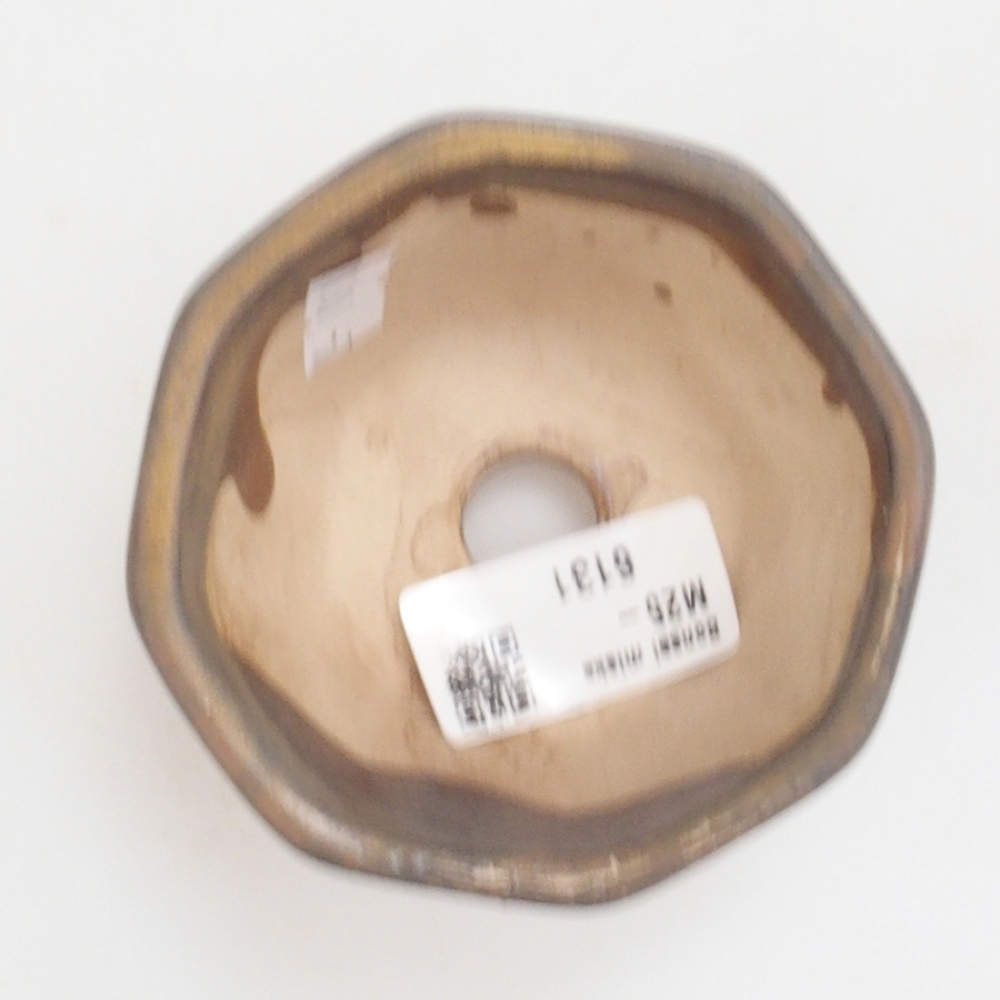 Bol à bonsaï en céramique 10 x 8,5 x 4 cm, brun