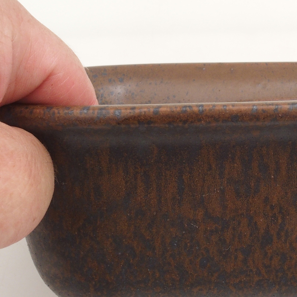Bol à bonsaï H36 - 17 x 15 x 7,5 cm - brun