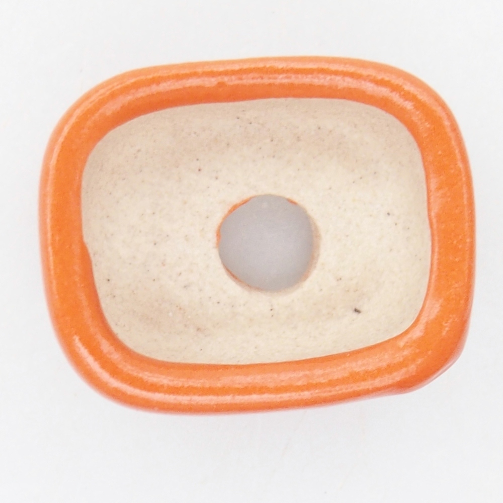 Mini bol bonsaï 2,5 x 2,5 x 1 cm, orange
