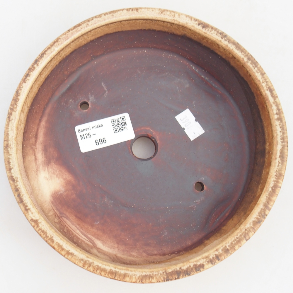Bol à bonsaï en céramique 18 x 18 x 5 cm, rose