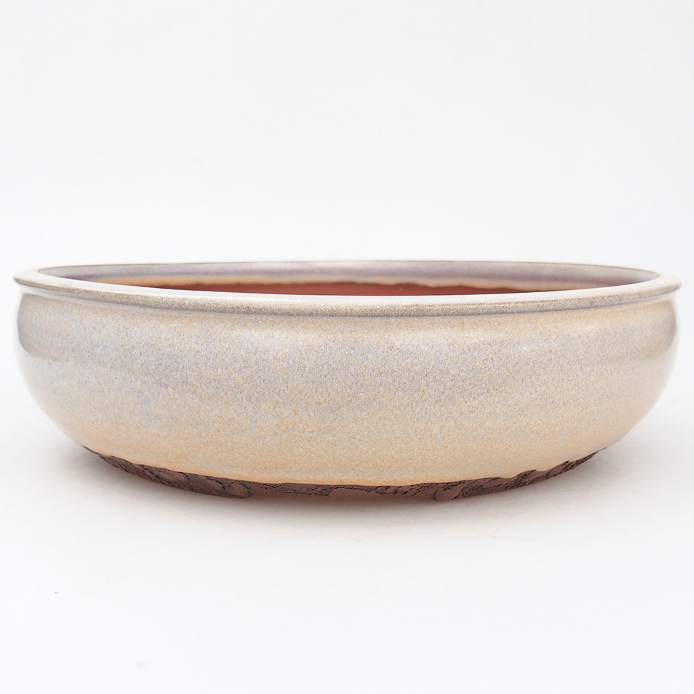 Bol bonsaï en céramique 25,5 x 25,5 x 7 cm, gris