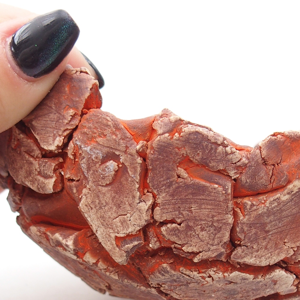 Coquille en céramique 11,5 x 10,5 x 6 cm , couleur orange