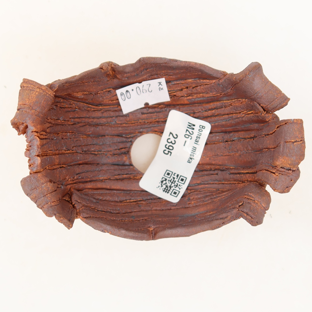 Coquille en céramique  10 x 7,5 x 7 cm, couleur marron
