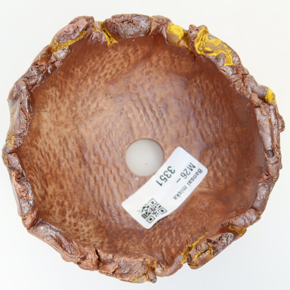 Coquille en céramique  10 x 10 x 8 cm, couleur jaune