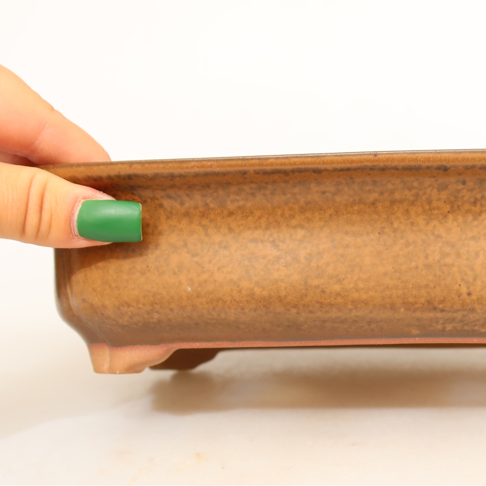 Bol en céramique  24 x 17 x 6 cm, couleur marron