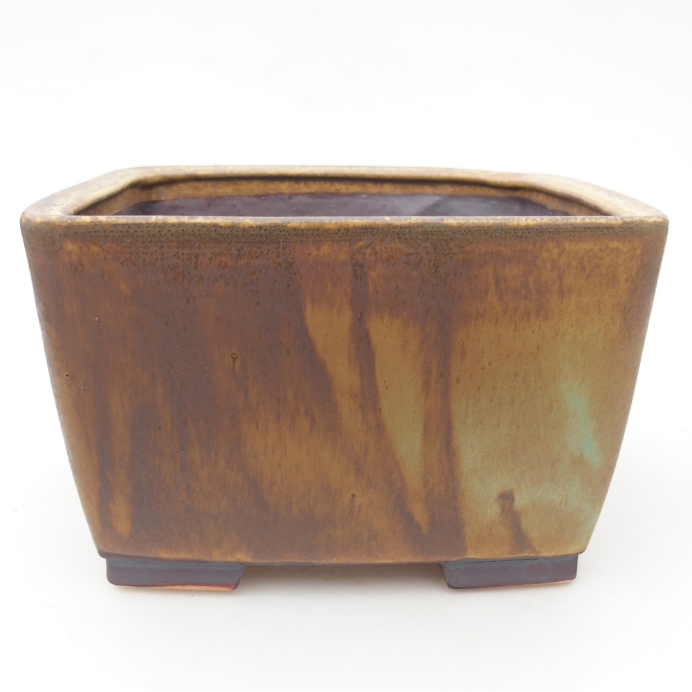 Bol à bonsaï en céramique 16 x 16 x 10 cm, vert