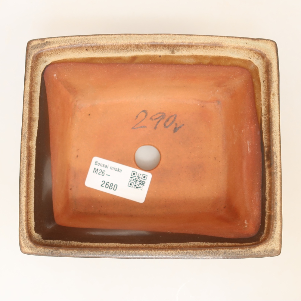 Bol en céramique  14,5 x 12,5 x 7 cm, couleur marron