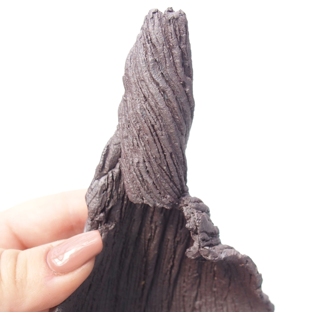 Coquille en céramique 8 x 9 x 14 cm , couleur métallique